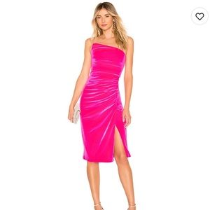Sexy Velvet magenta Camden cocktail dress